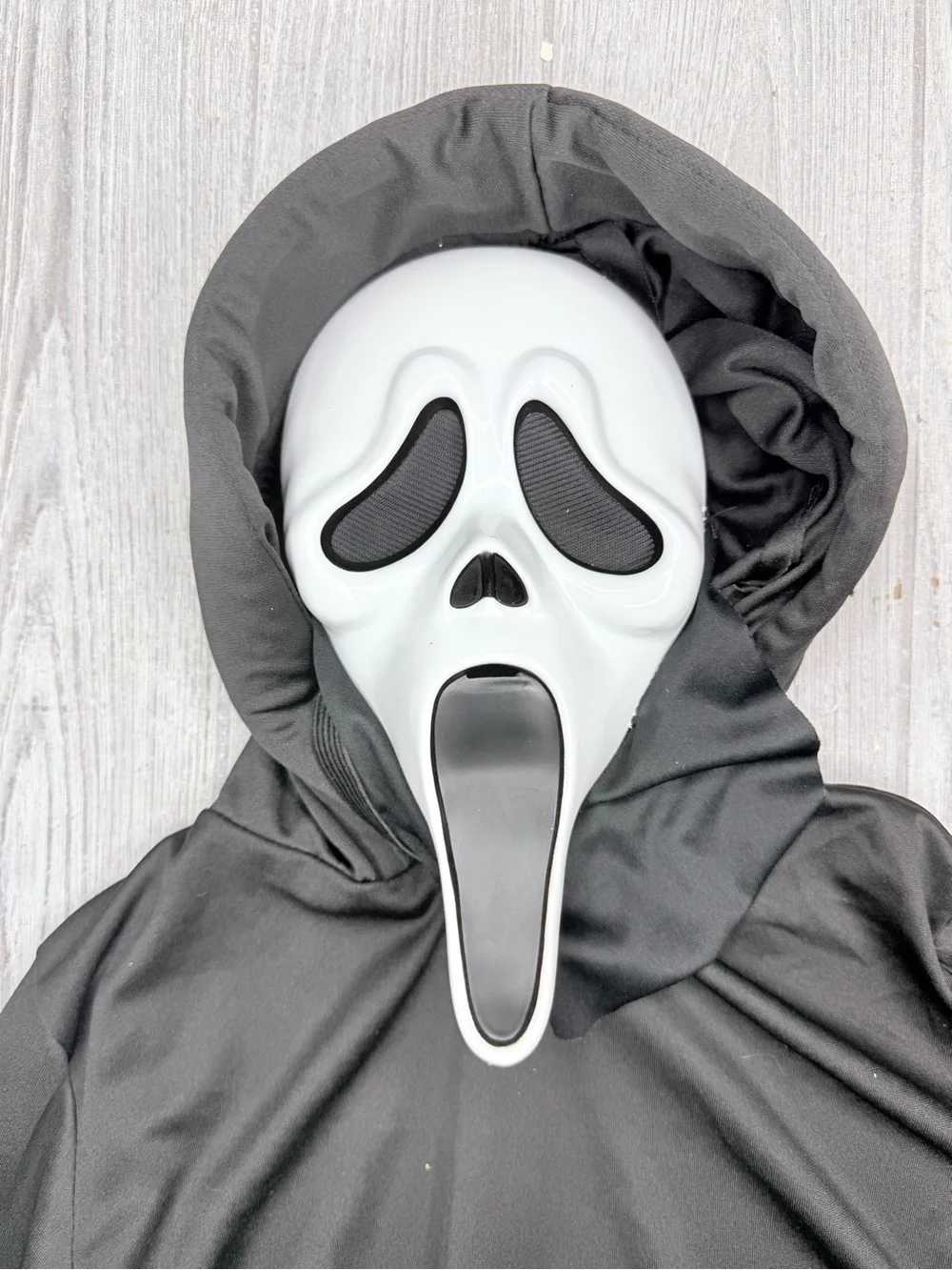 Spirit Halloween ghost face costume kids robe and mask small